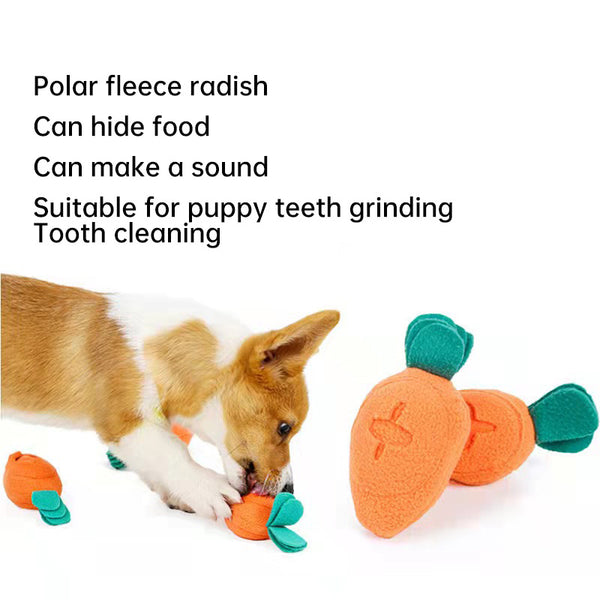 Dog Snuffle Mat Interactive Puzzle Foraging Feeding Pad Squeak