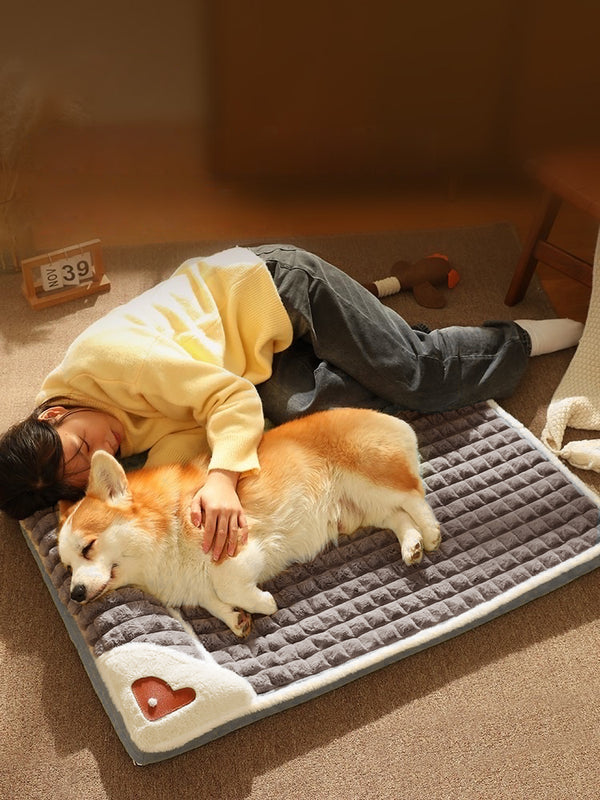 Pet Dog Calming Bed Warm Memory Foam Orthopedic Sofa Removable Cover Extra Large