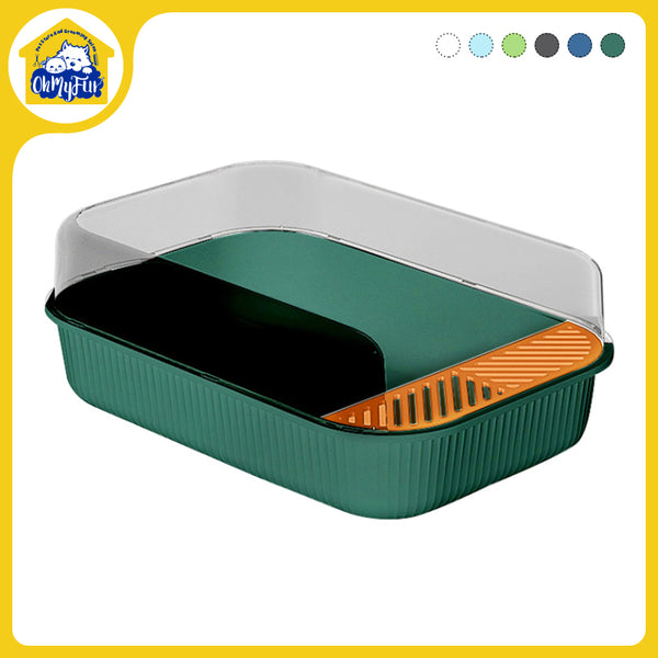 Large Open Cat Litter Tray Raised Box Pet Toilet Anti-splash Heightened Supplies