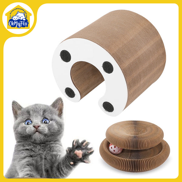 Magic Organ Cat Scratching Board Cardboard Interactive Scratcher Toy Foldable AU