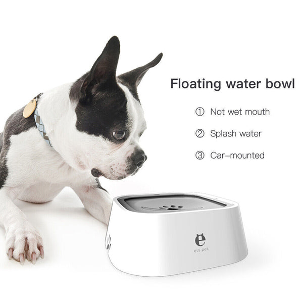 1.5L Pet Dog Cat Water Bowl No Spill Slow Water Feeder Bowl Dust Free Non-Skid