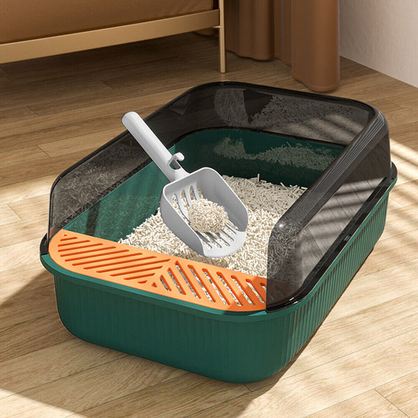 Large Open Cat Litter Tray Raised Box Pet Toilet Anti-splash Heightened Supplies